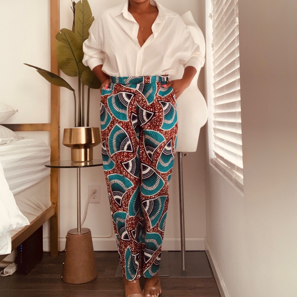 Custom Made African Print Slacks